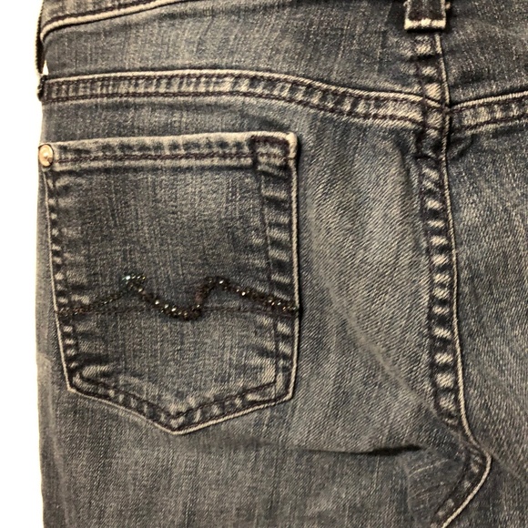 7 For All Mankind Straight Leg Jeans Size 26 - Picture 6 of 8